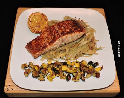 Pan Roasted Faroe Island Salmon W Fennel 9GAG