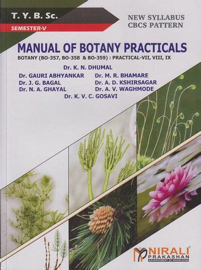 MANUAL OF BOTANY PRACTICALS Botany BO 357 BO 358 BO 359