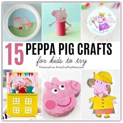 15 Playful Peppa Pig Crafts for Kids