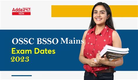 OSSC BSSO Mains Exam Date 2023 BSSO Exam Schedule Details