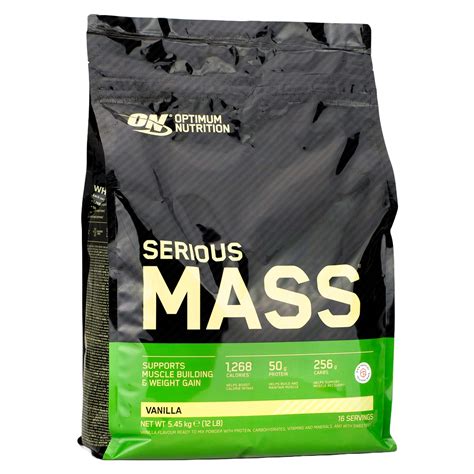 Optimum Nutrition Serious Mass Gainer 12 Lbs Whey Protein Supplements And Gym Equipments