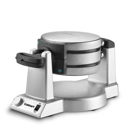 Cuisinart Electric Double Belgian Waffle Maker With Flip Plates Round