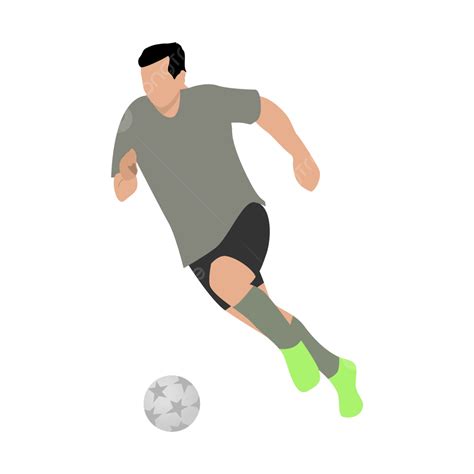 Desenho De Bola De Chute De Vetor De Jogador De Futebol PNG Vetor De