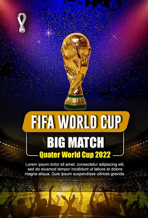 Gambar Desain Poster Kreatif Piala Dunia Fifa 2022 Untuk Templat Psd