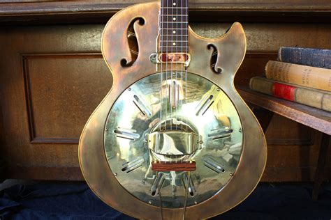 Big Kahuna 2 Copper Body Resonator Guitar Mattsen Guitars