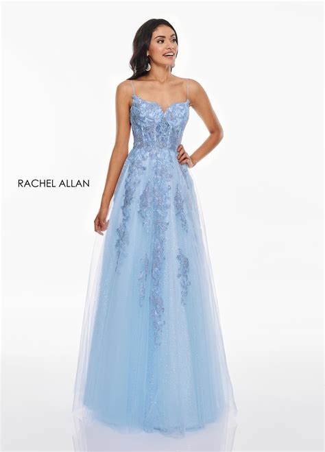 Rachel Allan Prom 7207 Beaded Lace Applique Corset Gown In 2022 Top