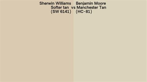 Sherwin Williams Softer Tan SW 6141 Vs Benjamin Moore Manchester Tan