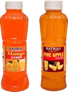 NATRAJ The Right Choice Mango Sharbat Pineapple Sharbat Syrup Pack