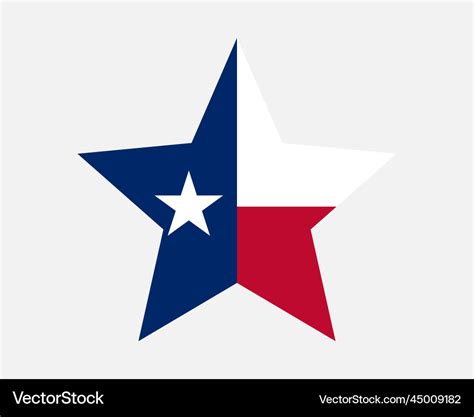 Texas usa star flag Royalty Free Vector Image - VectorStock