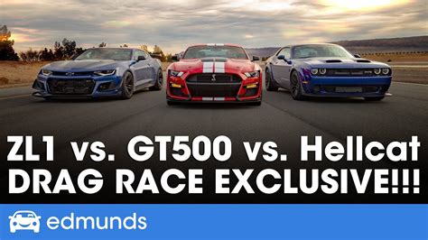 Ford Mustang Shelby Gt Vs Dodge Challenger Hellcat Redeye Vs Chevy