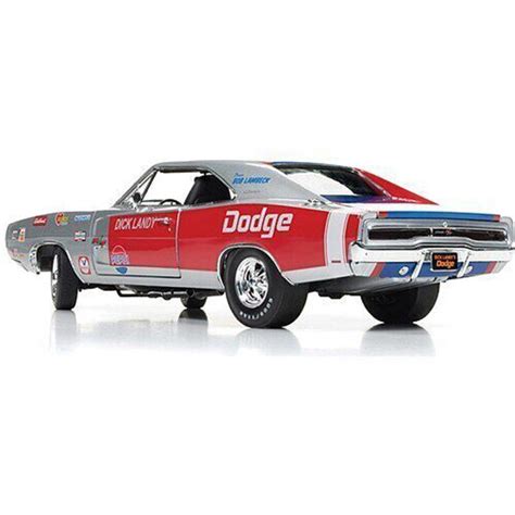 1970 Dick Landy Dodge Charger Rt Drag Car 118 Scale Diecast Model By Auto World Collectable