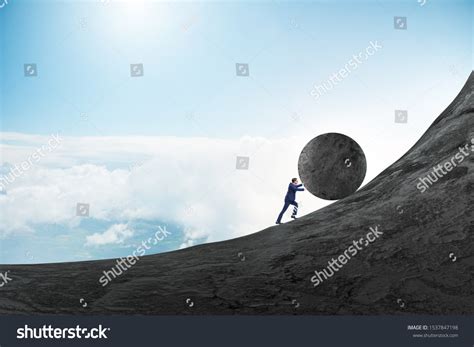 Pushing Boulder Hill Images Stock Photos Vectors Shutterstock