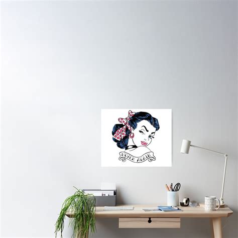 "Never Again Tattoo" Poster by BunnyThePainter | Redbubble