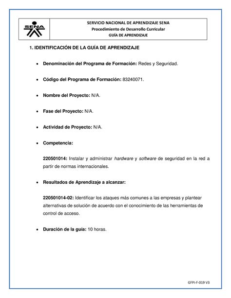 Guia de Aprendizaje AA2 Procedimiento de Desarrollo Curricular GUÕA