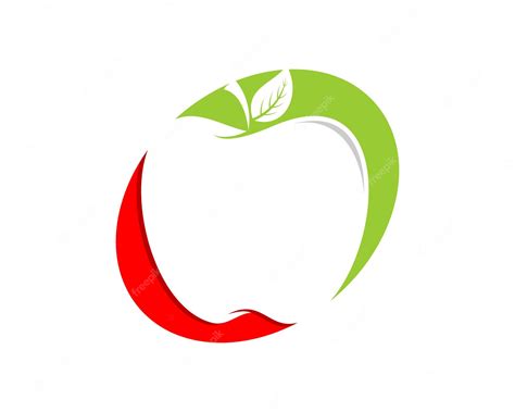 Premium Vector | Apple inside the circle logo