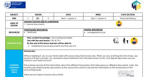 Lesson Plan Grade 8 EMS Term 1 Lesson 4 Pdf Google Drive