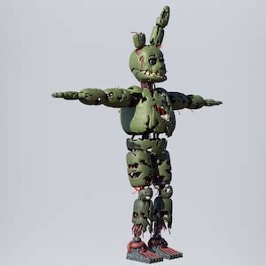 Fnaf Springtrap Full Body Wearable Armor And Head Fnaf Springtrap Furry