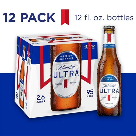 Michelob Ultra Light Beer 12 Pack 12 Fl Oz Bottles 4 2 Abv