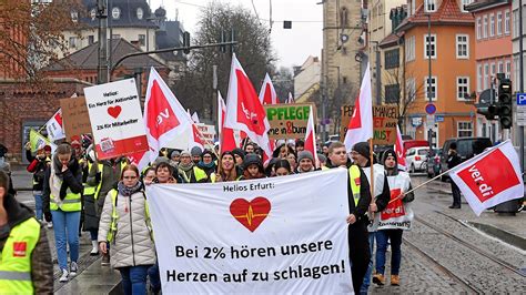 Verdi Ruft Helios Besch Ftigte In Erfurt Zum Warnstreik Auf