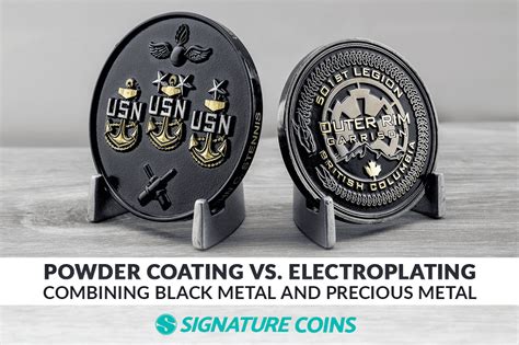 Powder Coating Vs Electroplating Signature Coins