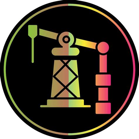 Oil Derrick Glyph Due Color Icon Design 43851474 Vector Art At Vecteezy