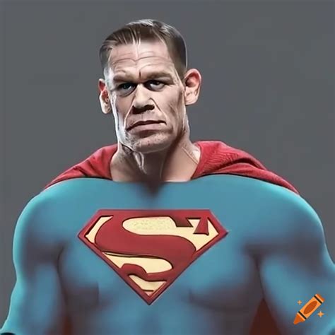 John Cena As Superman On Craiyon