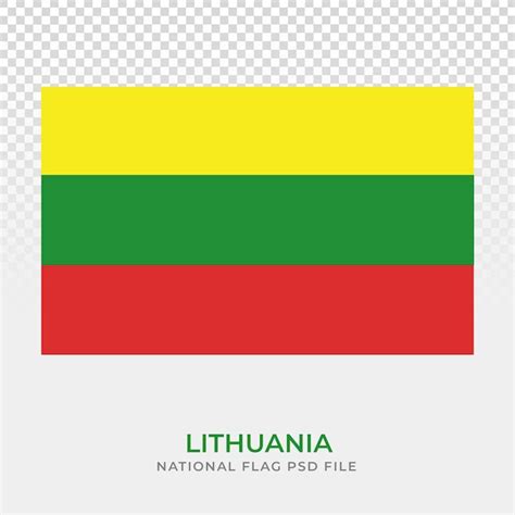 Bandera Nacional De Lituania Archivo PSD Premium