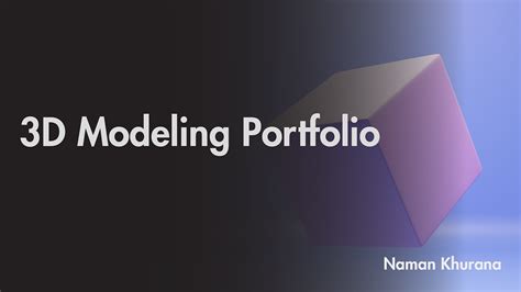 3D Modeling Portfolio :: Behance