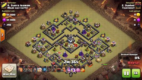 Th9 War Strategy Queen Walk Lavaloon Clash Of Clans Youtube