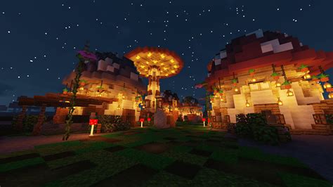 Mushroom Village : r/Minecraft