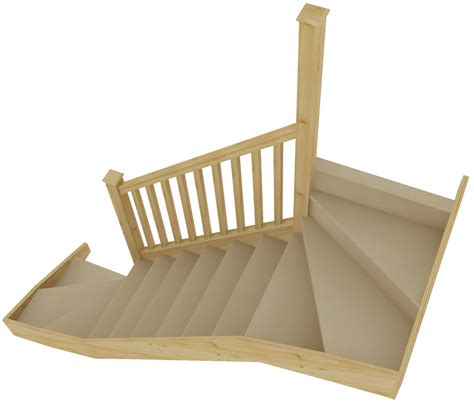 Stairbox Top And Bottom Winder Staircase With Balustrade Online