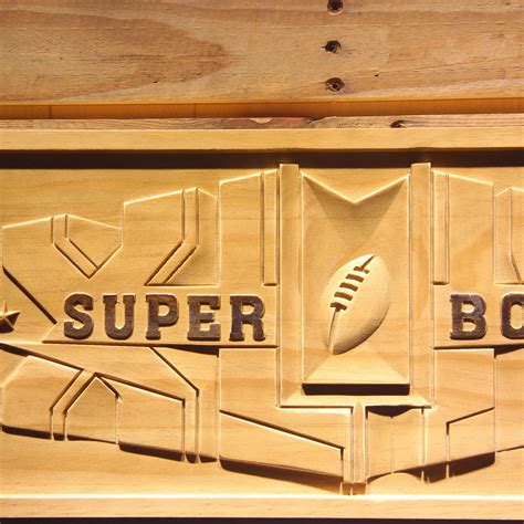 Super Bowl XLIV Wood Sign - neon sign - LED sign - shop - What's your sign?