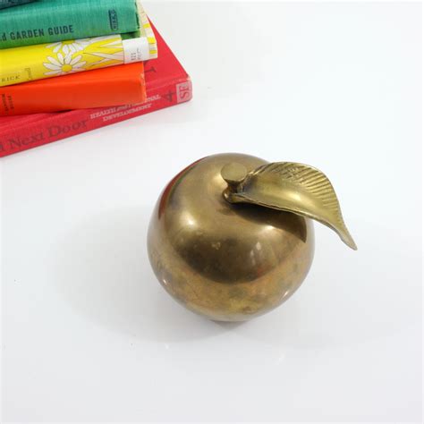 Sold Vintage Brass Apple Wise Apple Vintage