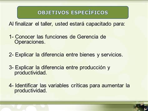 Clase Operaciones Y Productividad Gesti N De Operaciones