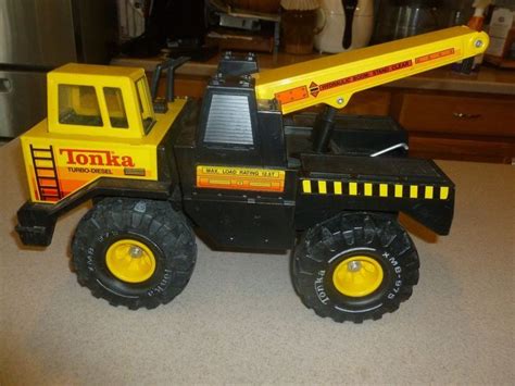 Vintage 1980 S Mighty Tonka Turbo Diesel Hydraulic Boom Towing Crane Tonka Tonka Turbo Diesel