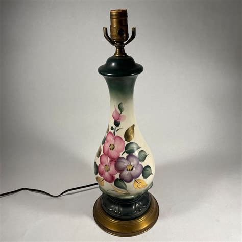 Vintage Underwriters Laboratories Floral Portable Lamp 1960 S Lamp