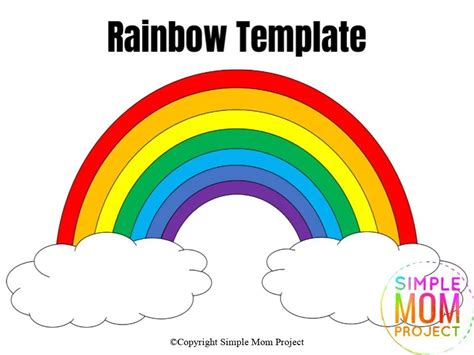 Rainbow Template Free Printable You Can Also Upload Your Own Photos And ...