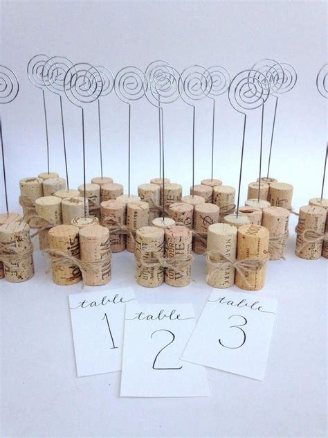 Diy table number holders for wedding reception ~ Fares