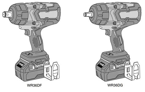 HIKOKI WR36DF Multi Volt 36V Cordless Impact Wrenches Instruction Manual