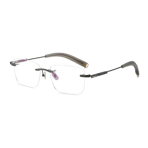 Pure Titanium Rimless Frame - Lightweight Luxury Eyewear