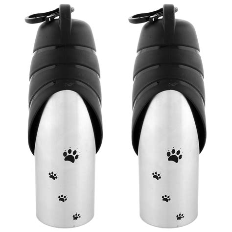 Iconic Pet Handy Stainless Steel Pet Travel Water Bottle With Drinking ...