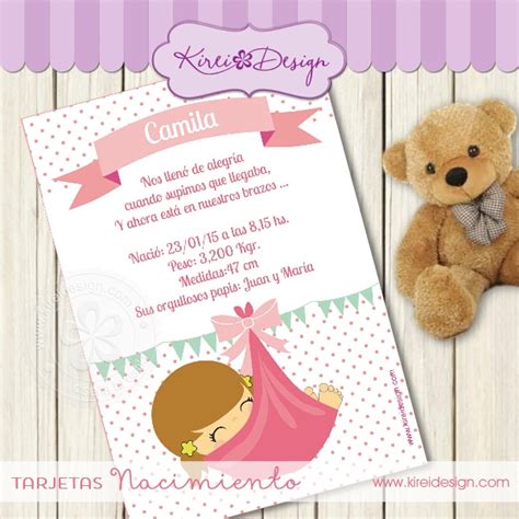 Tarjeta Nacimiento Sweet Kireidesign