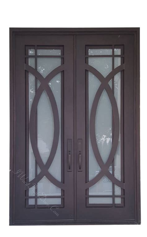 Saronna Square Top Double Entry Iron Doors Universal Iron Doors