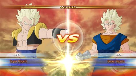 Dragon Ball Raging Blast Gogeta Vs Vegeto YouTube