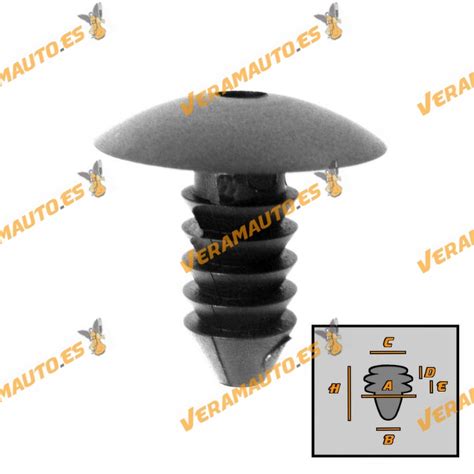 Set 10 Grapas VW Polo Passat Golf SEAT Ibiza 701853585 Veramauto