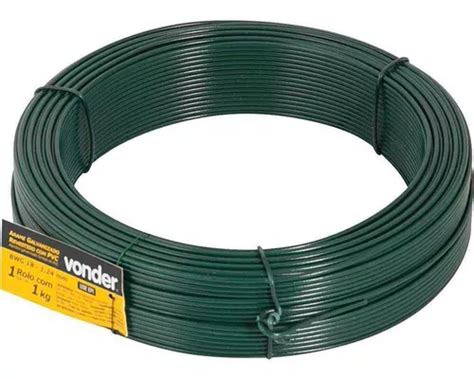 Arame Galvanizado Revestido Pvc Verde Kg Bwg Vonder Frete Gr Tis