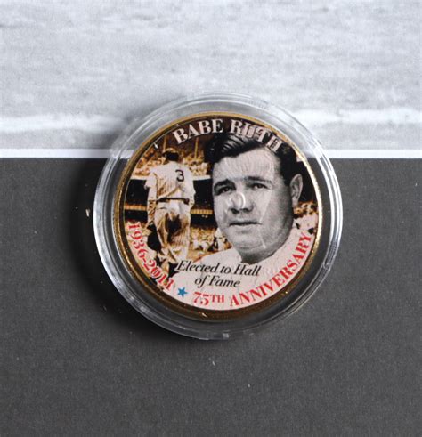 Babe Ruth 13x16 Custom Framed Photo Display With U S Colorized U S Half Dollar Babe Ruth Coin