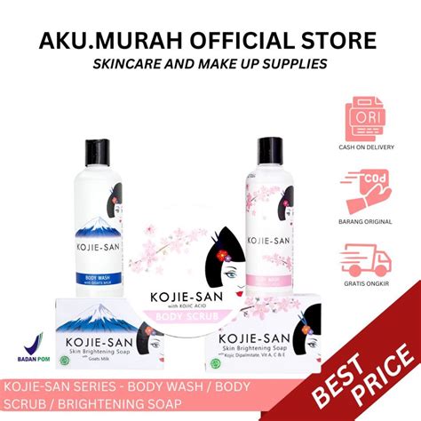 Jual KOJIE SAN SERIES BODY WASH BODY SCRUB BRIGHTENING SOAP