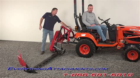 5 Foot Sickle Bar Mower For Subcompact Tractors Youtube