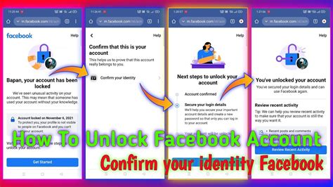 How To Unlock Locked Facebook Account Facebook Id Lock How To Unlock